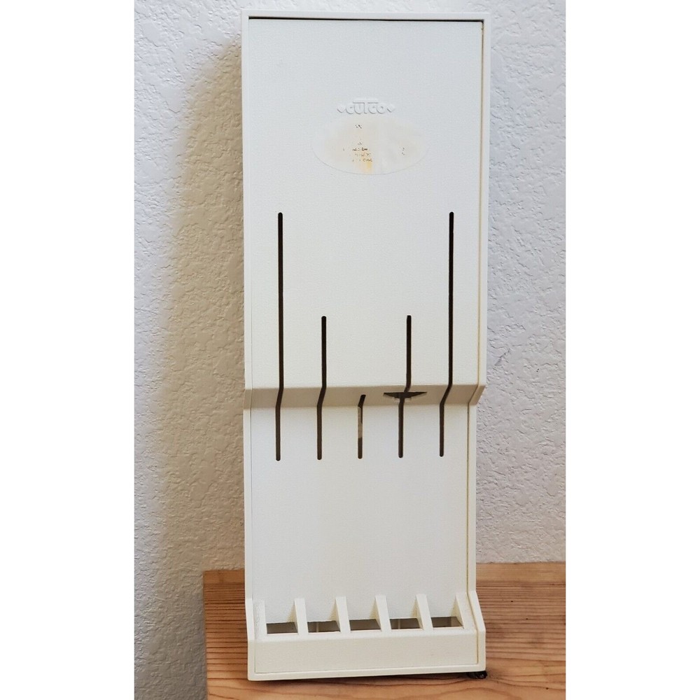 Cutco Holder White #1742 Plastic Tray Drawer Or Wall Mount 17”x6 1/4”
